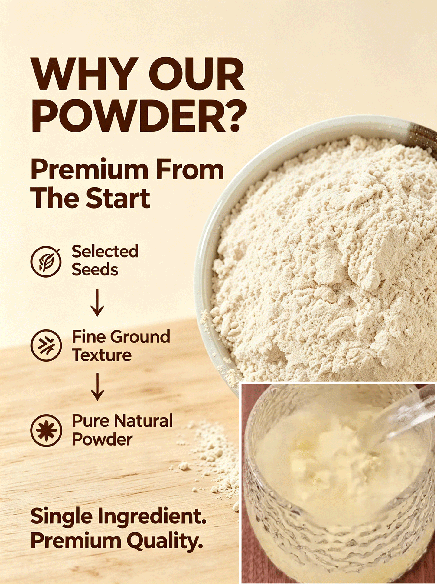 🍈 Premium Seed Powder Blend | Smooth Taste, Easy Nutrition-Ying