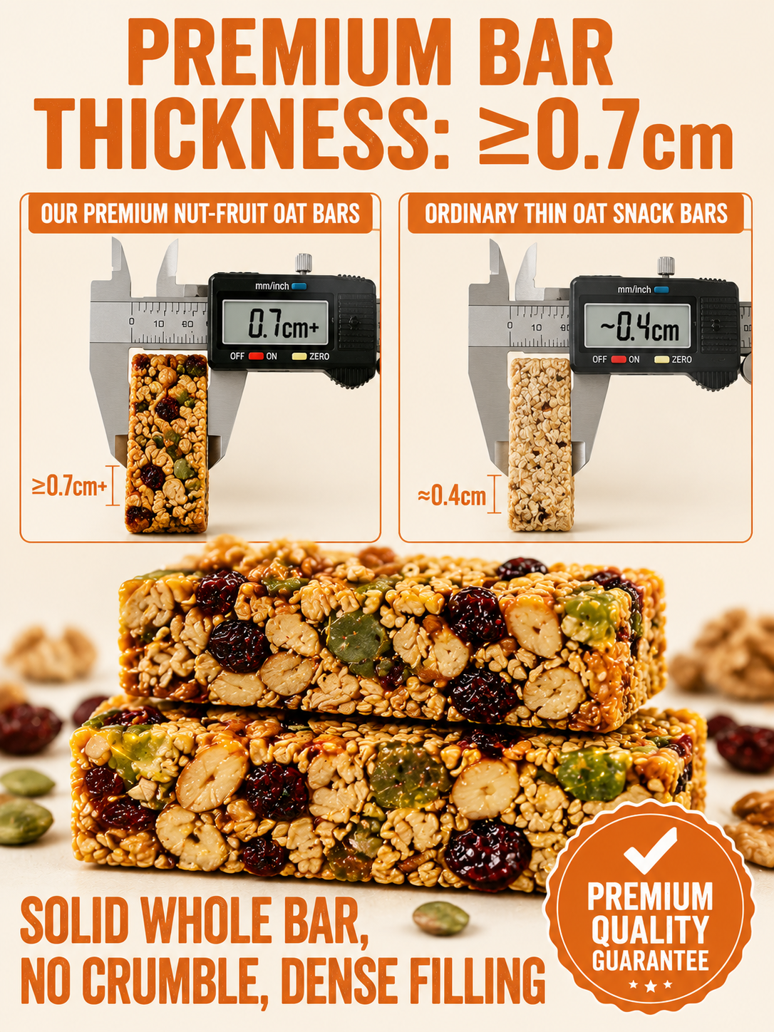 🥚Oat Protein Granola Bars Low Calorie Snack