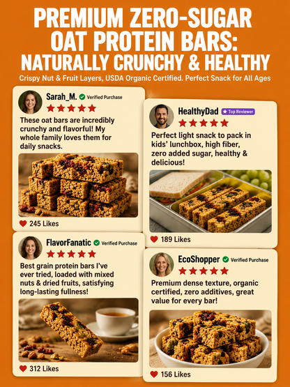 🥚Oat Protein Granola Bars Low Calorie Snack