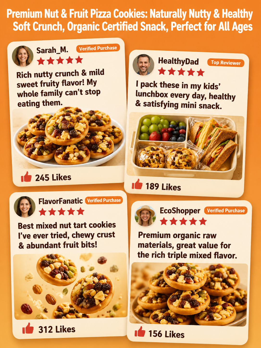 🍪Mixed Nut Cookies Assorted Biscuit Snack Pack