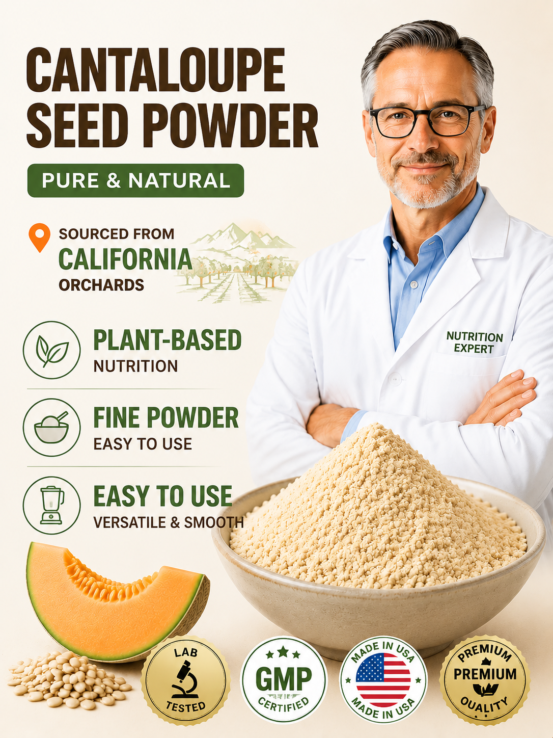 🍈 Premium Seed Powder Blend | Smooth Taste, Easy Nutrition-Ying