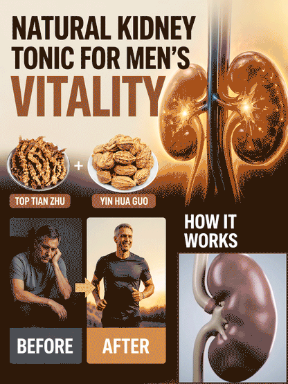 👨Men’s Daily Vitality Herbal Blend – Natural Plant-Based Wellness Support-Ying